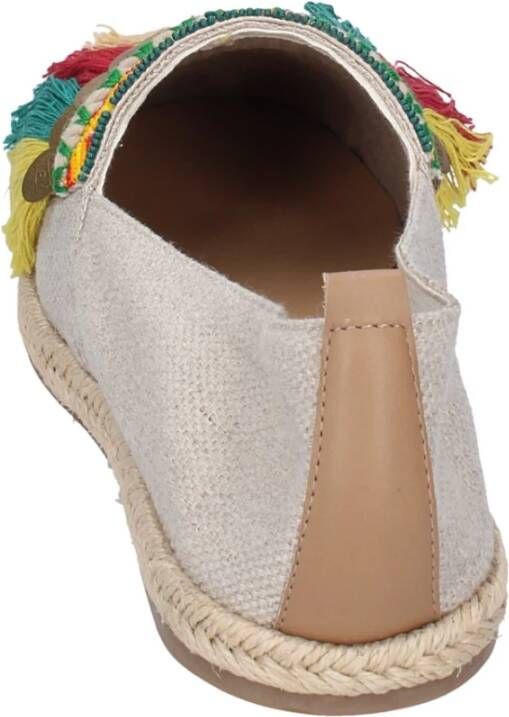 Coral Blue Canvas Loafers voor Vrouwen Multicolor Dames
