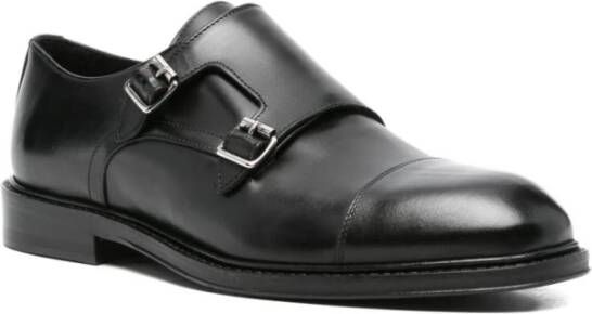 Corneliani Zwarte Loafer Schoenen Elegante Stijl
