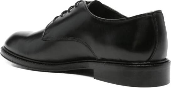 Corneliani Zwarte platte schoenen Elegante stijl