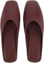 Cortana Bordeaux leren platte muiltjes Red Dames - Thumbnail 4