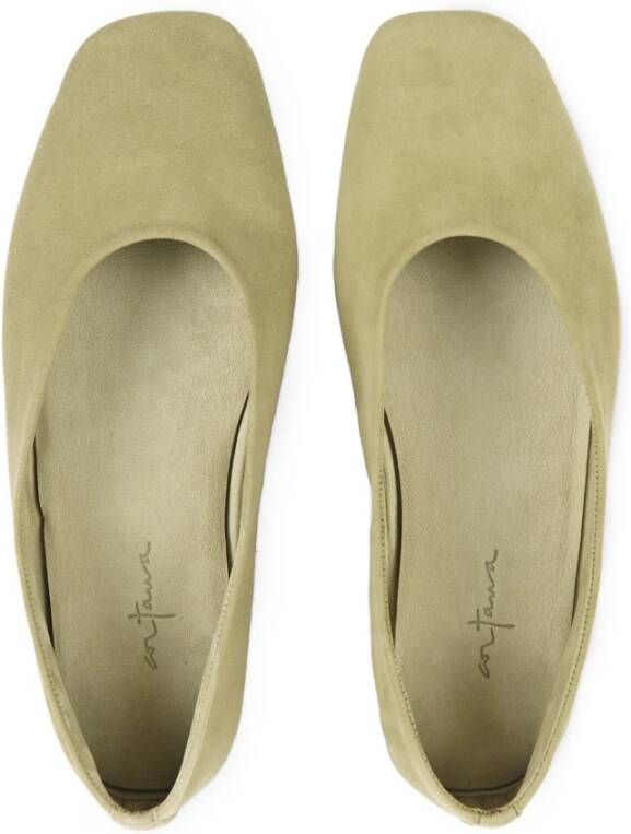 Cortana Lara groene suède ballerina Green Dames