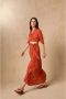 Cortana Platte Geisha Sandaal Klei Red Dames - Thumbnail 7
