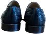 Corvari Klassieke Leren Loafer Schoen Blue Heren - Thumbnail 3