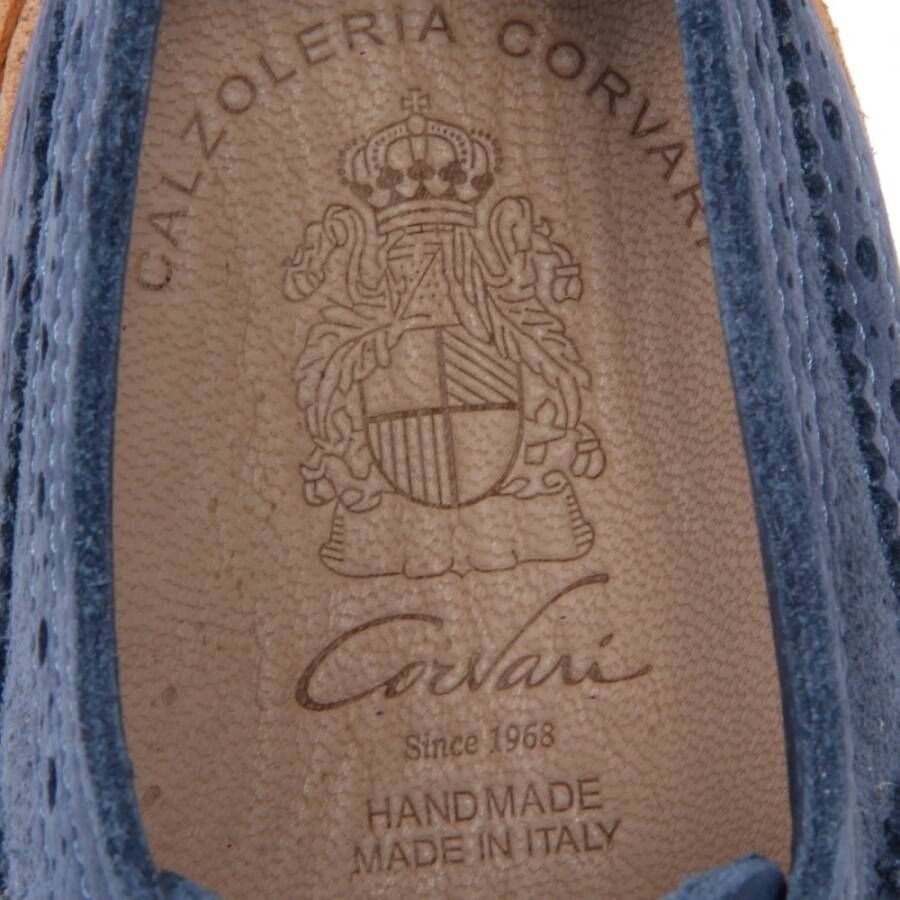 Corvari Lichtblauwe Suède Nabuk Schoen