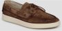 Corvari Suede Boat Loafers Ss24 Ronde Neus Brown Heren - Thumbnail 2