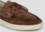 Corvari Suede Boat Loafers Ss24 Ronde Neus Brown Heren - Thumbnail 3