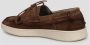 Corvari Suede Boat Loafers Ss24 Ronde Neus Brown Heren - Thumbnail 4