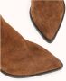 Cosmoparis Chunky Heel Bruine Suède Bootie - Thumbnail 2