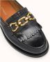 Cosmoparis Chique Loafer met Franjes en Gouden Bit - Thumbnail 4