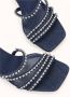 Cosmoparis Denim sandaal met hak en strass versieringen - Thumbnail 2