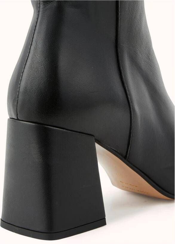 Cosmoparis Elegante Zwarte Leren Haklaars