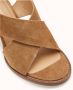 Cosmoparis Kameel Suède Hak Sandalen - Thumbnail 2