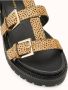 Cosmoparis Luipaard Pony Sandaal met Gouden Gespen - Thumbnail 2