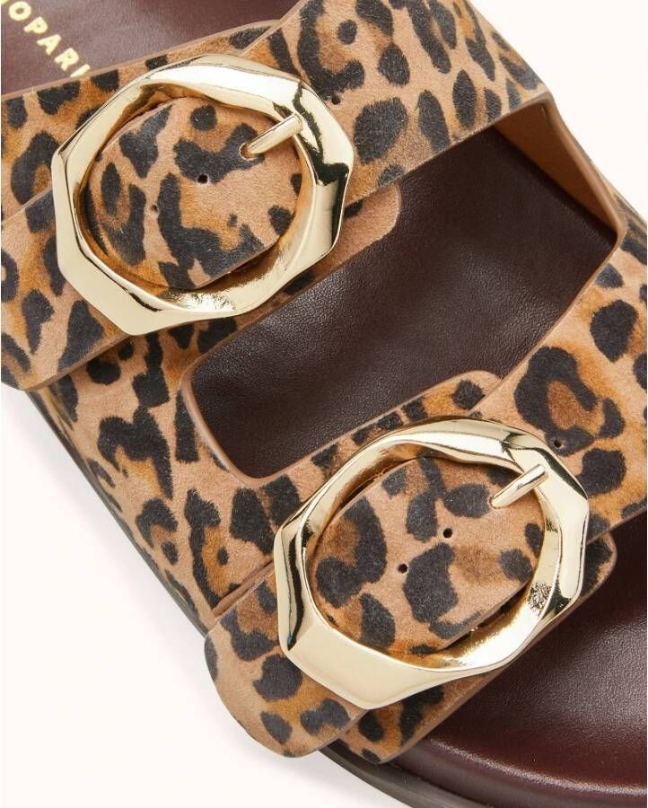 Cosmoparis Luipaardprint Sandalen