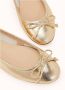 Cosmoparis Metallic Goud Gekraakt Leren Ballerina Schoenen - Thumbnail 4