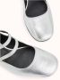 Cosmoparis Metallic Zilveren Leren Bandjes Hakken - Thumbnail 2