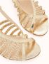 Cosmoparis Metallic Platinum Leren Sandalen - Thumbnail 2
