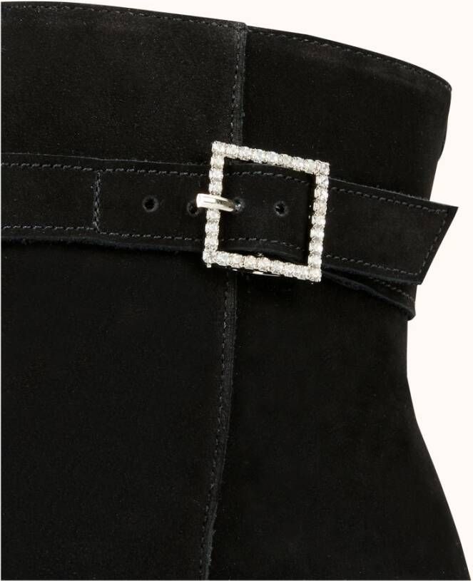 Cosmoparis Opale Enkellaars met Hak en Strass Gesp
