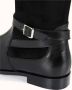 Cosmoparis Platte Leren en Stretch Velvet Laars - Thumbnail 2