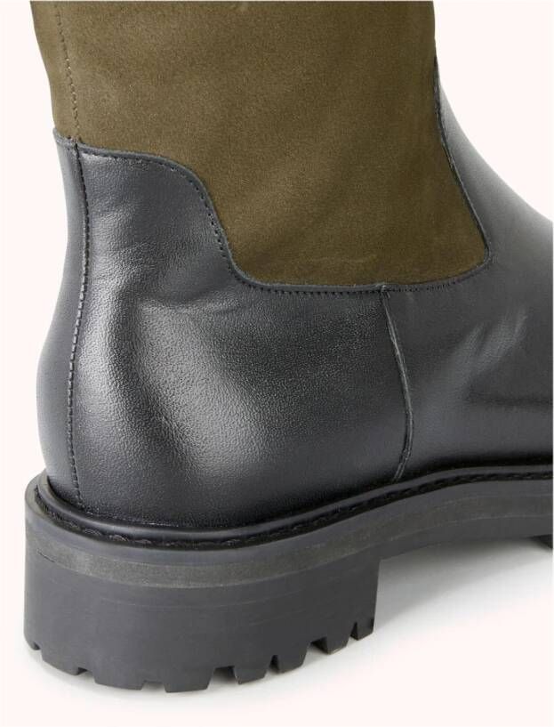Cosmoparis Platte Zoia Boot Nubuck met Rits