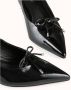 Cosmoparis Leren pumps met spitse neus en strik - Thumbnail 2