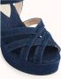 Cosmoparis Sandalen met gekruiste bandjes en sleehak - Thumbnail 2