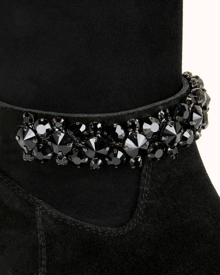Cosmoparis Stretch Velvet Platte Laars