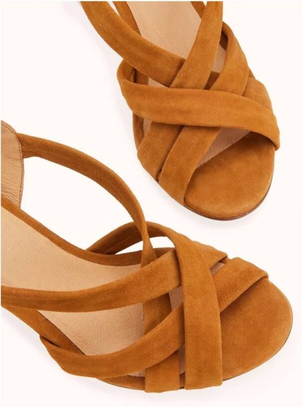 Cosmoparis Sandalen met buisvormige bandjes en hak