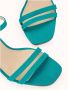 Cosmoparis Turquoise Leren Sandaal met 9cm Hak - Thumbnail 2