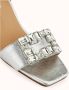 Cosmoparis Zilver Metallic Sandalen met Hak en Strass - Thumbnail 2