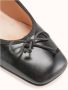 Cosmoparis Zwarte Leren Ballerina Schoenen - Thumbnail 2