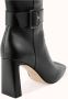 Cosmoparis Zwarte leren enkellaars met 8 cm hak - Thumbnail 2