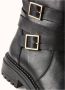 Cosmoparis Zwarte leren rangerboot met bandjes - Thumbnail 2