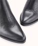 Cosmoparis Zwarte leren western enkellaars - Thumbnail 2