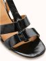Cosmoparis Zwarte Sandalen van Gebarsten Leer met 7cm Blokhak - Thumbnail 2