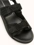 Cosmoparis Zwarte strass platte sandaal Honeya - Thumbnail 2