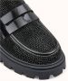 Cosmoparis Zwarte Suède Loafer met Zwarte Strass-steentjes - Thumbnail 2
