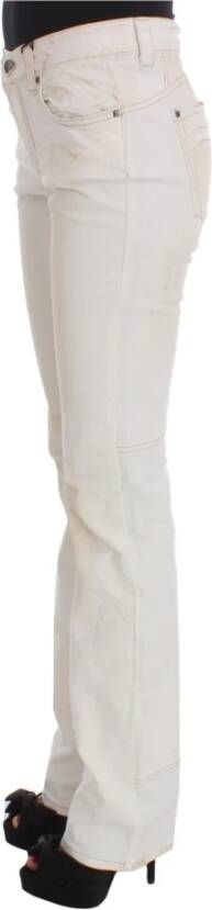 Costume National Witte Bootcut Jeans