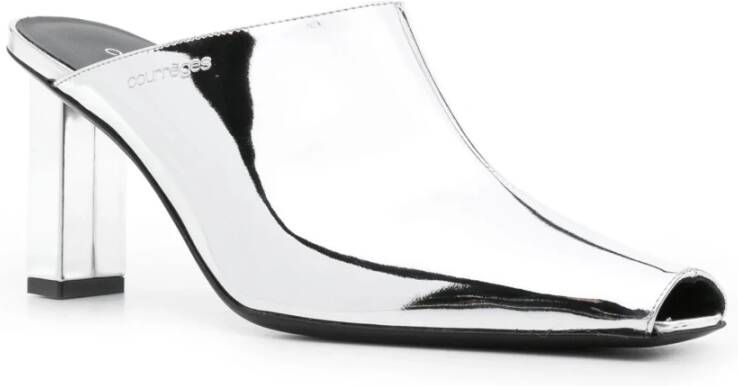 Courrèges Heeled Mules Gray Dames