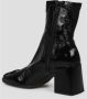 Courrèges Heritage Vinyl Enkellaarzen Black Dames - Thumbnail 2