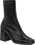 Courrèges Hoge hak leren enkellaars Black Dames - Thumbnail 2