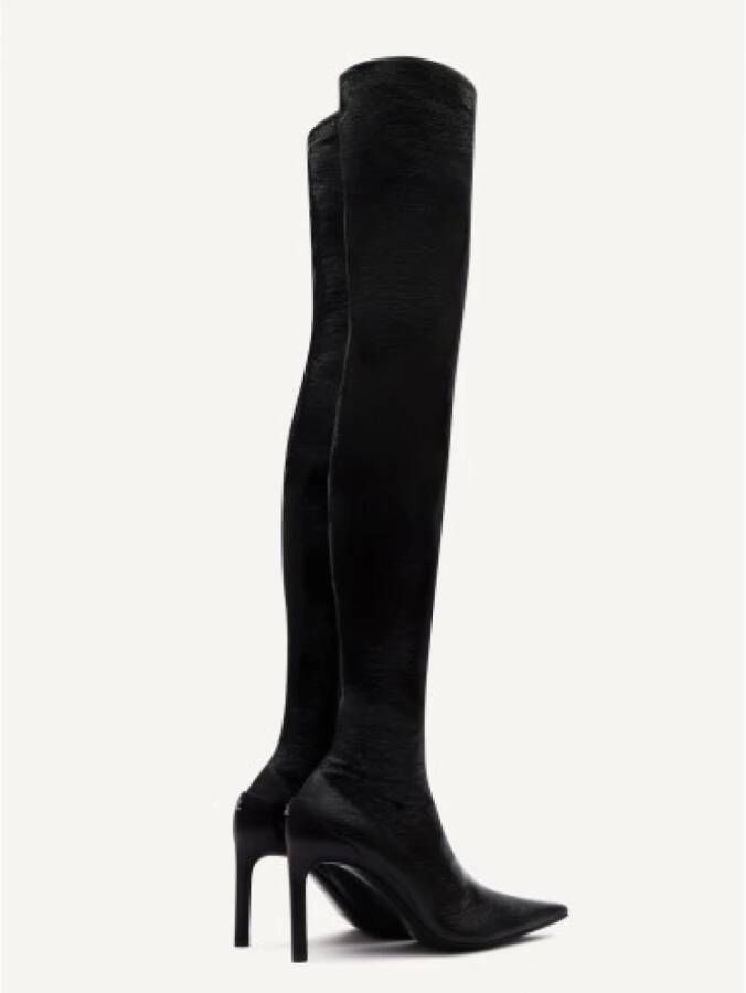Courrèges Vinyl Stretch Logo Haklaarzen Zwart Dames