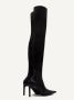 Courrèges Vinyl Stretch Logo Haklaarzen Zwart Dames - Thumbnail 2