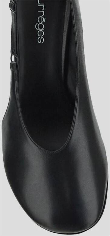 Courrèges Leren Stiletto Schoen Black Dames