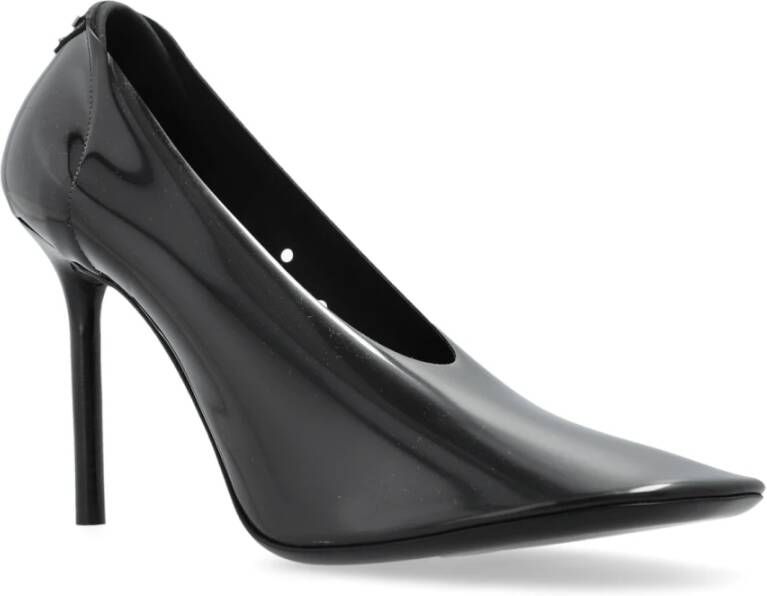 Courrèges Logo Stilettos Black Dames