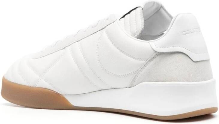Courrèges Witte Leren Lage Sneakers Wit Heren