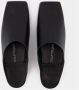 Courrèges Slippers & Mules Heritage Shadow Mules Leather Black in zwart - Thumbnail 5