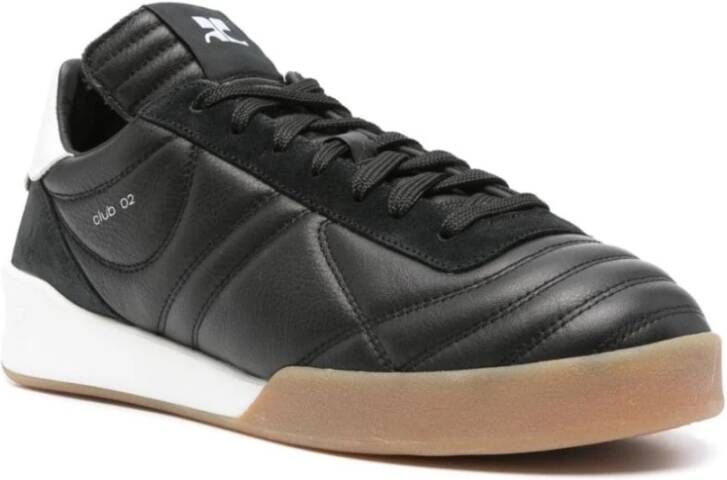 Courrèges Zwarte Matelassé Sneakers Black Heren