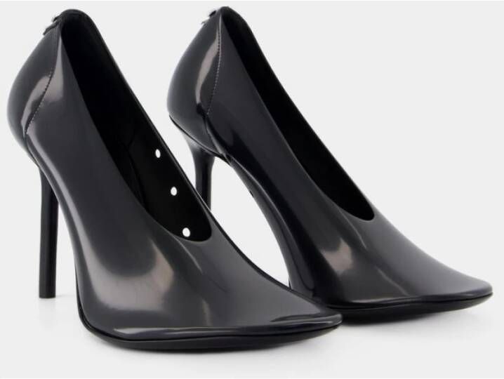 Courrèges Zwarte PVC Stiletto Pumps Black Dames