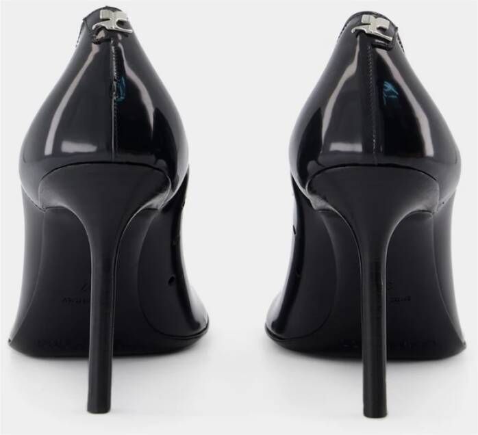 Courrèges Zwarte PVC Stiletto Pumps Black Dames